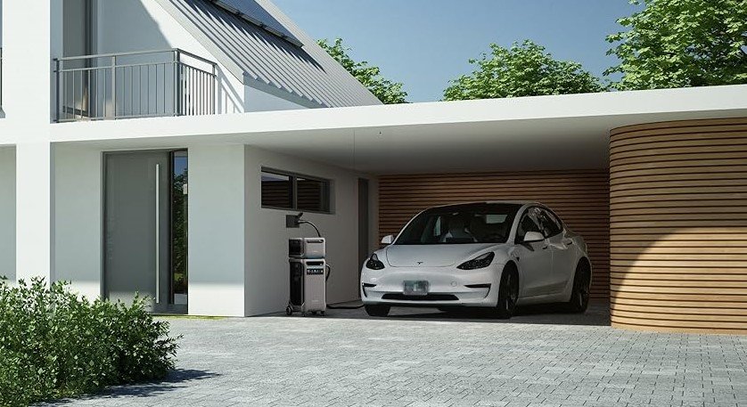 Anker SOLIX F3800 EV charging